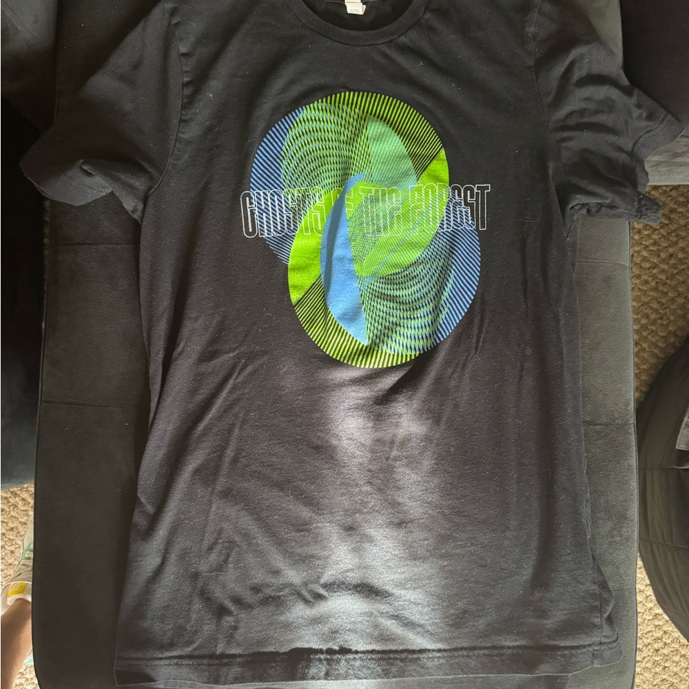 Black and Green Graphic Tee